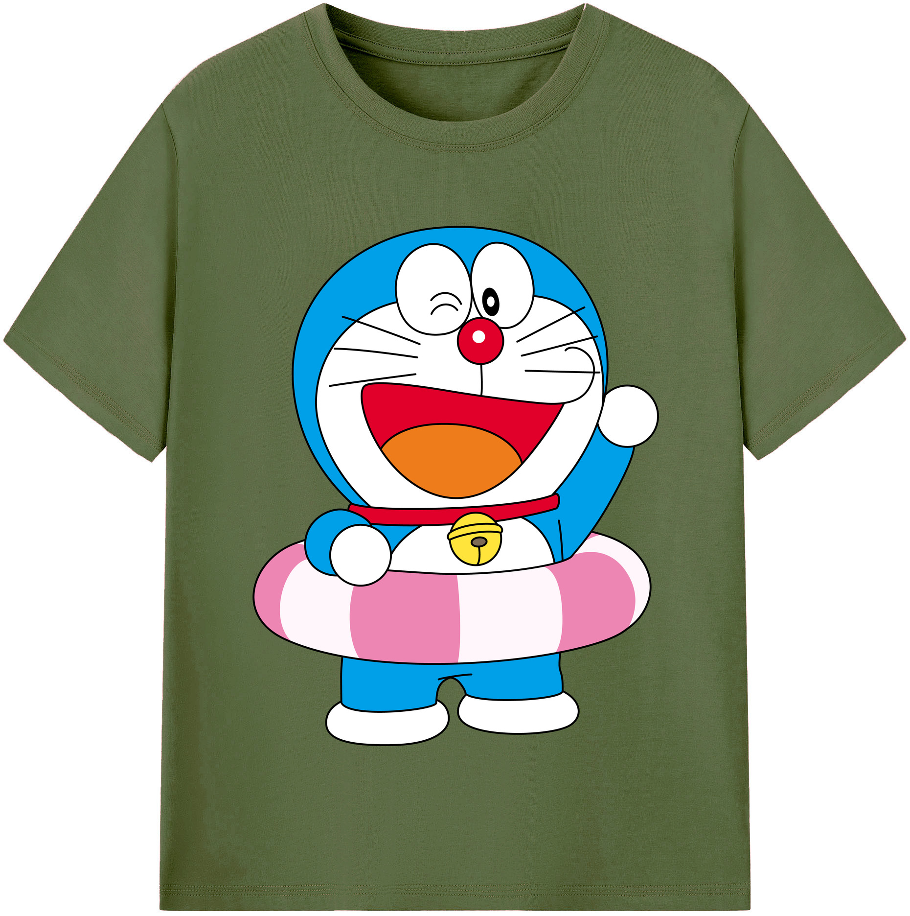 （画像用） ドラえもん Doraemon 綿100％半袖Tシャツ（フロントプリント）